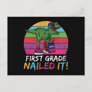 Erste Klasse Hat Es Geschafft T Rex Geschenk Zum S Postkarte