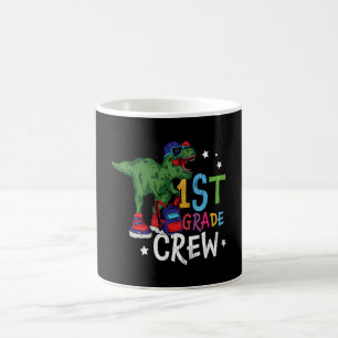 Erste Klasse Kinder Lehrerin Squad Dinosaurier Kaffeetasse