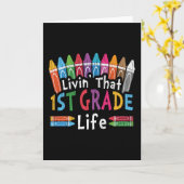 Erste Klasse Leben zurück zum Schullehrer Kid Squa Karte (Gelbe Blume)