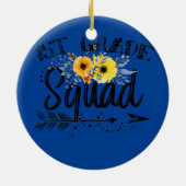 Erste Klasse Lehrer zurück zur Schule  Keramik Ornament (Hinten)