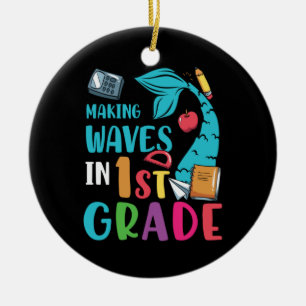 Erste Klasse LehrerWellen in 1. Klasse Keramik Ornament