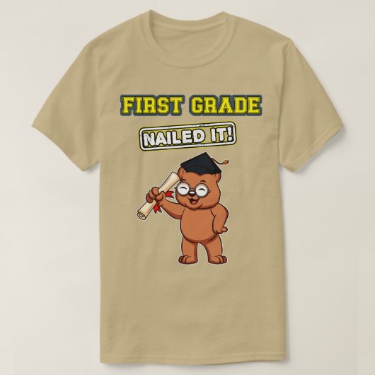 Erste Klasse nagelte Grundschule 6 T-Shirt (Design vorne)