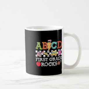 Erste Klasse Rocks Bleistift Blitz Lehrer Rock G Kaffeetasse
