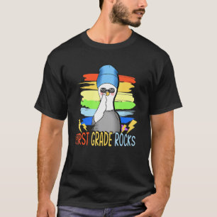 Erste Klasse Rocks Niedlich Duck School 1. Klasse T-Shirt