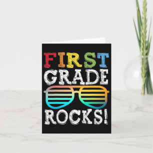 Erste Klasse Rocks Rückstand in die Schule T Karte