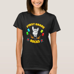 Erste Klasse Rocks Schule Kinder für Erste Klasse T-Shirt