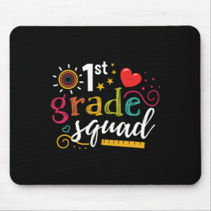 Erste Klasse Squad Student Lehrer geben zurück Mousepad