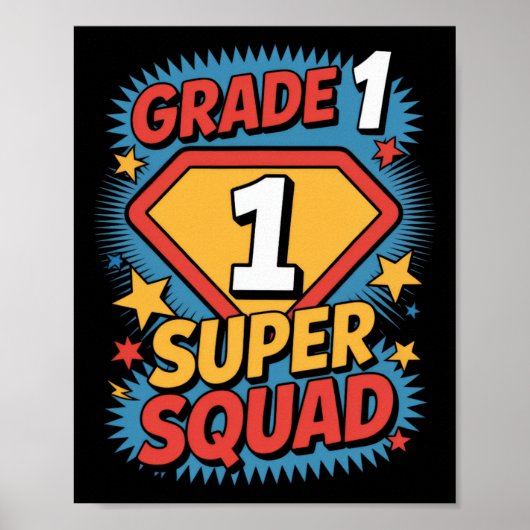 Erste Klasse Superhero Squad 1 Jahr Kinder zurück Poster (Vorne)