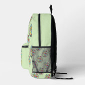 Erste Klasse und Hellgrün Bedruckter Rucksack (Rechts)