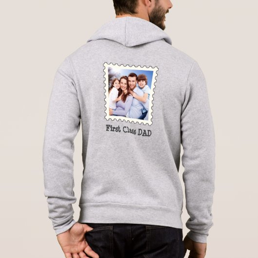 ERSTE KLASSE VATER Bester Vater je benutzerdefinie Hoodie (Rückseite)