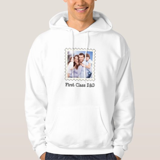 ERSTE KLASSE VATER Bester Vater je benutzerdefinie Hoodie (Vorderseite)