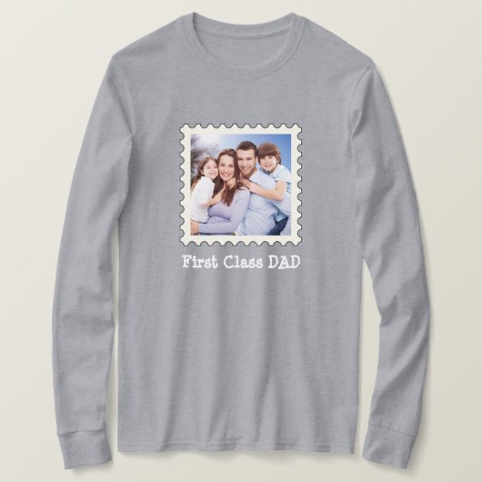 ERSTE KLASSE VATER Bester Vater je benutzerdefinie T-Shirt (Design vorne)