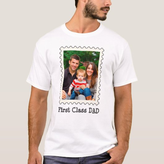 ERSTE KLASSE VATER Bester Vater je benutzerdefinie T-Shirt (Vorderseite)