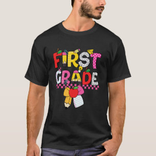 Erste Klasse Zurück zur Schule Coquette Schleife L T-Shirt
