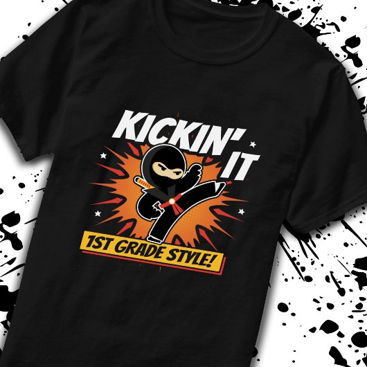 Erste Klasse - Zurück zur Schule - Ninja - erste K T-Shirt