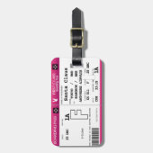 Erste Klassen-Boarding-Durchlauf-Gepäck-Umbau Gepäckanhänger (Vorderseite vertikal)