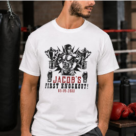 Erste Knock-out-Boxing-Geburtstagsparty T-Shirt