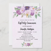 Erste kommunale Blume überwinden Luxus Einladung (Vorderseite)