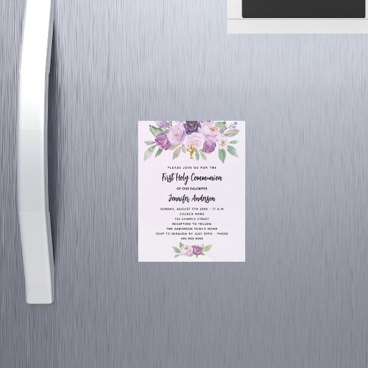 Erste kommunale Blume überwinden Luxus Magneteinladung