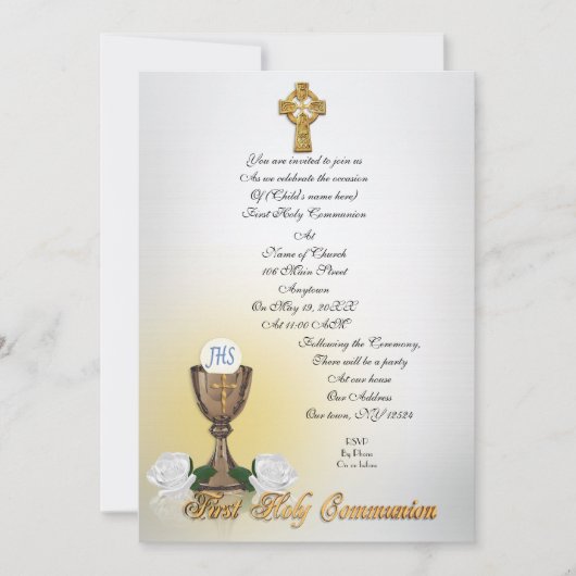 Erste kommunale Einladung Keltisches Kreuz (Vorderseite)