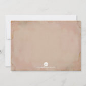 Erste kommunale Einladung Pink Vintag (Rückseite)