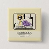 Erste Kommunaltrauben und -Cup, kundenspezifisch Button (Vorderseite)