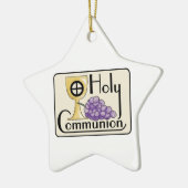 Erste Kommunaltrauben und -Cup, kundenspezifisch Keramikornament (Links)