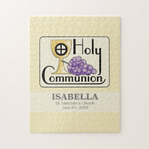 Erste Kommunaltrauben und -Cup, kundenspezifisch Puzzle