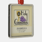 Erste Kommunaltrauben und -Cup, kundenspezifisch Silbernes Ornament (Rechts)