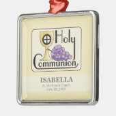 Erste Kommunaltrauben und -Cup, kundenspezifisch Silbernes Ornament (Links)