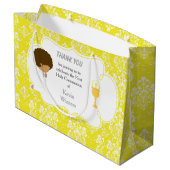 Erste Kommune Afrikanischer Amerikaner Vielen Dank Große Geschenktüte (Rückseite Schrägansicht)