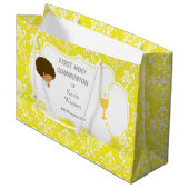 Erste Kommune Afrikanischer Amerikaner Vielen Dank Große Geschenktüte (Vorderseite Schrägansicht)