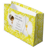 Erste Kommune Afrikanischer Amerikaner Vielen Dank Große Geschenktüte (Vorderseite Schrägansicht)