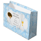 Erste Kommune Afrikanischer Amerikaner Vielen Dank Große Geschenktüte (Vorderseite Schrägansicht)