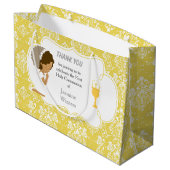 Erste Kommune Afrikanischer Amerikaner Vielen Dank Große Geschenktüte (Rückseite Schrägansicht)