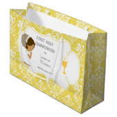 Erste Kommune Afrikanischer Amerikaner Vielen Dank Große Geschenktüte (Vorderseite Schrägansicht)