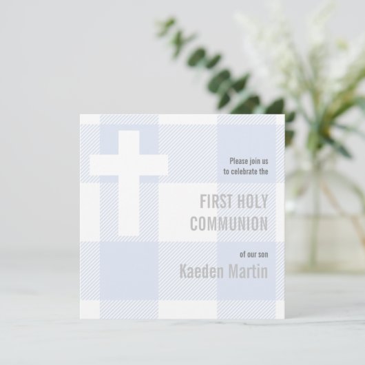 Erste Kommune Cross Rustic Blue Buffalo Kariert (Stehend Vorderseite)