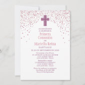 Erste Kommune der Mädchen Einladung (Vorderseite)