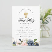 Erste Kommune der Marine und der Blüten Einladung (Stehend Vorderseite)