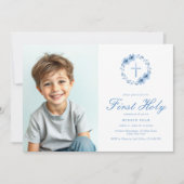 Erste Kommune der Minimalistischen Blumenkreuzer Einladung (Vorderseite)