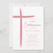 Erste Kommune der modernen Kreuzmädchen Einladung (Vorderseite)