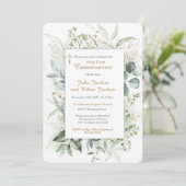 Erste Kommune der personalisierten Jungen Einladung (Stehend Vorderseite)