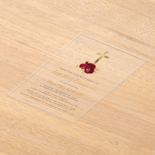 Erste Kommune des Roten Kreuzes Acryleinladungen (Ablage )