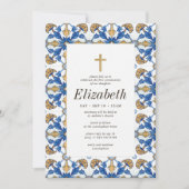 Erste Kommune für ihre mediterranen Fliesen Einladung (Vorderseite)