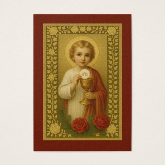 Erste Kommune Gebet Jesus Rose Chalice (Vorderseite)