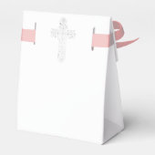 Erste Kommune Gunst Box, Silberkreuz Geschenkschachtel (Rückseite)