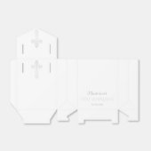 Erste Kommune Gunst Box, Silberkreuz Geschenkschachtel (Ungefaltet)