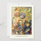 Erste Kommune Heiliges Herz Jesus Chalice Host Einladung (Vorderseite)