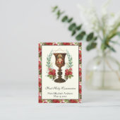 Erste Kommune Jesus Chalice Rose Gebet Visitenkarte (Stehend Vorderseite)