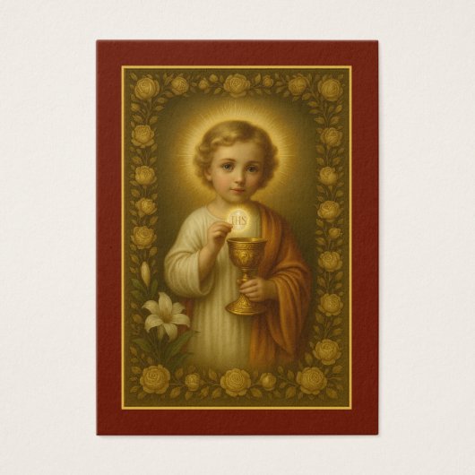 Erste Kommune Jesus Rose Vintag (Vorderseite)